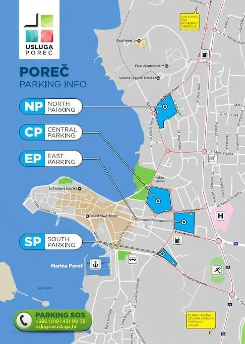 Apartment Central Park 0*, Porec Croatia